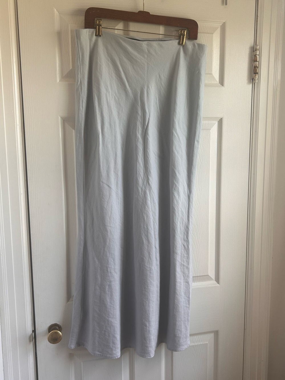 Anthropologie linen maxi skirt